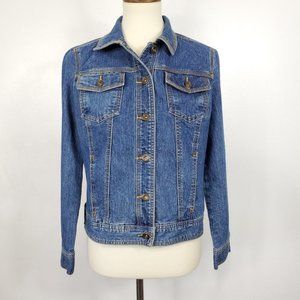 Christopher & Banks Classic Denim Jean Jacket, Size S